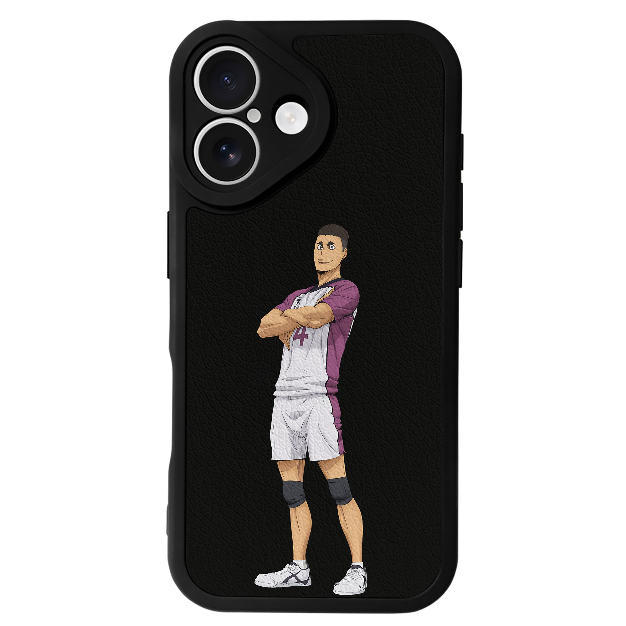 （画像用） ハイキュー!! Haikyu!! 【iPhone 16シリーズ対応】シリコンスマホケース（レザー調） 材質：シリコン